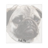 Pouty Pug Notitieblok (Voorkant)