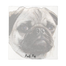 Pouty Pug Notitieblok