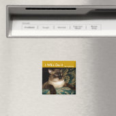 Pouty Siamese Cat Fridge Magnet (Insitu (Vaatwasser))