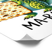 Pover Maror Ma-roar Dinosaur Funny Pesach Peuter Poster (Hoek)