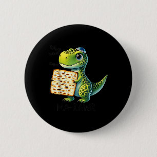 Pover Maror Ma-roar Dinosaur Funny Pesach Peuter Ronde Button 5,7 Cm