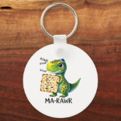 Pover Maror Ma-roar Dinosaur Funny Pesach Peuter Sleutelhanger (Voorkant)