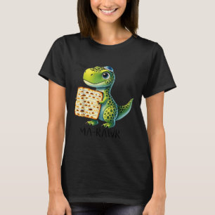 Pover Maror Ma-roar Dinosaur Funny Pesach Peuter T-shirt