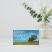 Povers 3;3-4 | Christelijk Inspirerend Visitekaartje (Staand voorkant)