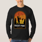 Poverty Point Louisiana Fishing T-shirt (Voorkant)