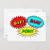 Pow Bif Bam Briefkaart (Voorkant / Achterkant)