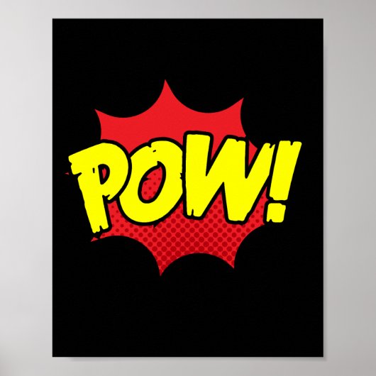 Pow! Bold Pop Art Comic Impact Poster (Voorkant)