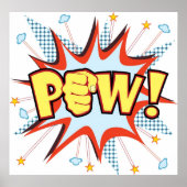 pow comic book-achtige explosie poster (Voorkant)