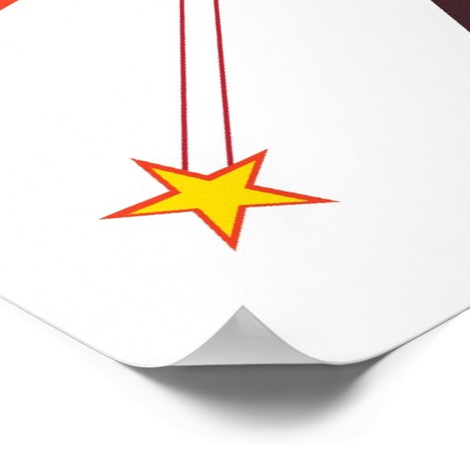 pow comic book-achtige explosie poster (Hoek)