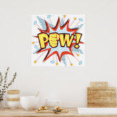 pow comic book-achtige explosie poster (Kitchen)