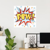 pow comic book-achtige explosie poster (Home Office)