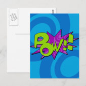 Pow Comic Book Briefkaart (Voorkant / Achterkant)