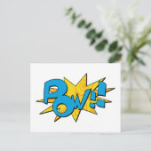 Pow Comic Book Briefkaart (Staand voorkant)