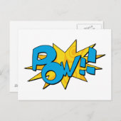 Pow Comic Book Briefkaart (Voorkant / Achterkant)