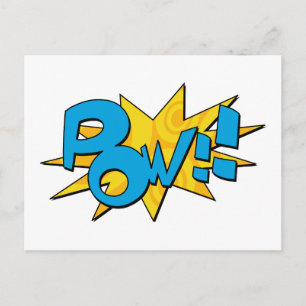 Pow Comic Book Briefkaart