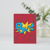 Pow Comic Book Briefkaart (Staand voorkant)