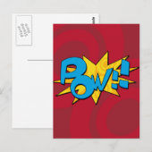 Pow Comic Book Briefkaart (Voorkant / Achterkant)