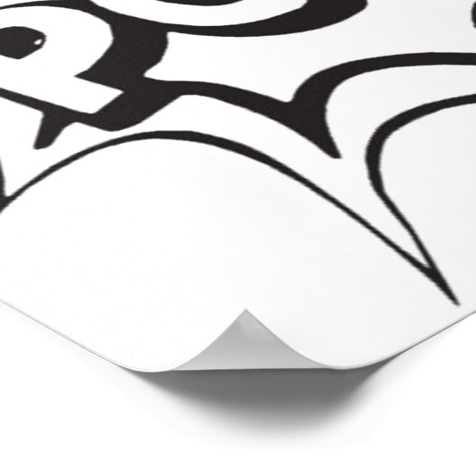 POW Comic Book Caption Poster (Hoek)