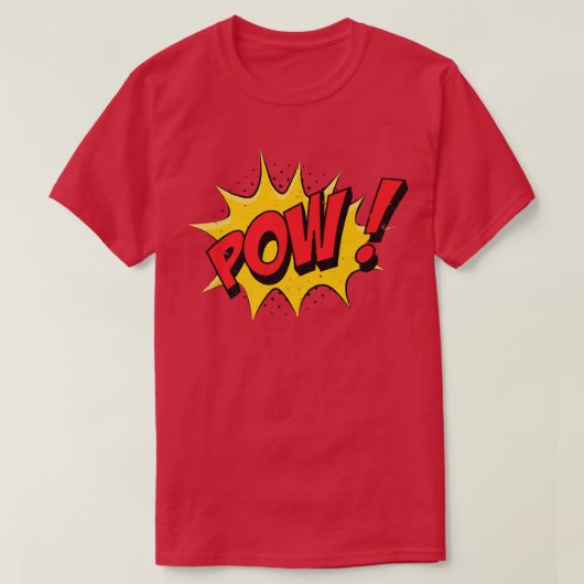 POW - Comic Book Cartoon Funny Pop Art T-shirt (Design voorkant)