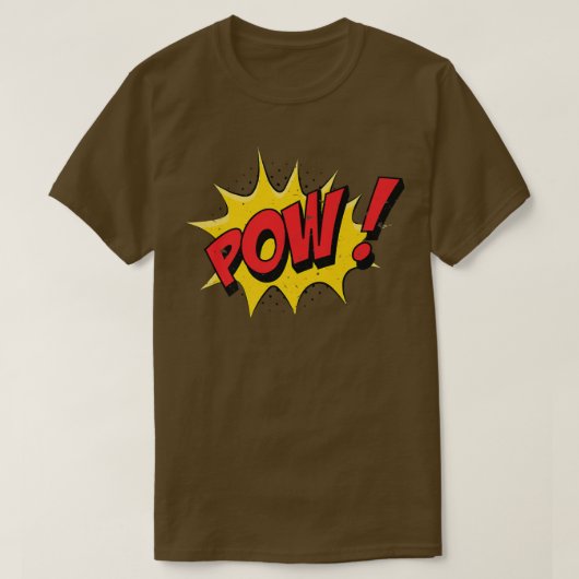 POW Comic Book Cartoon Funny Pop Art T-shirt (Design voorkant)