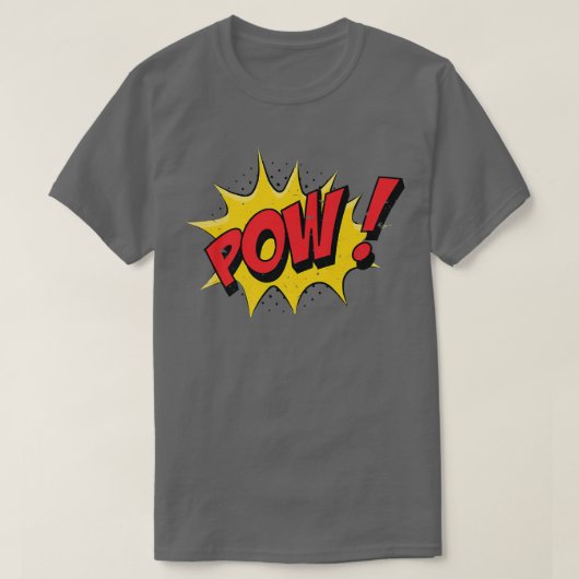POW Comic Book Cartoon Funny Pop Art T-shirt (Design voorkant)