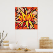 POW Comic Book Pop Art Trendy Fun Poster (Keuken)