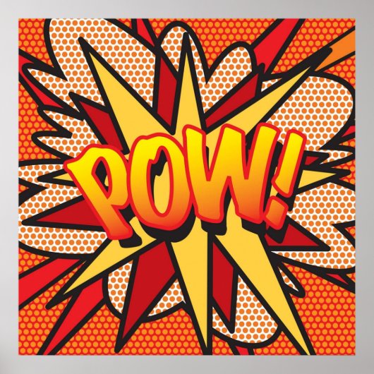 POW Comic Book Pop Art Trendy Fun Poster (Voorkant)