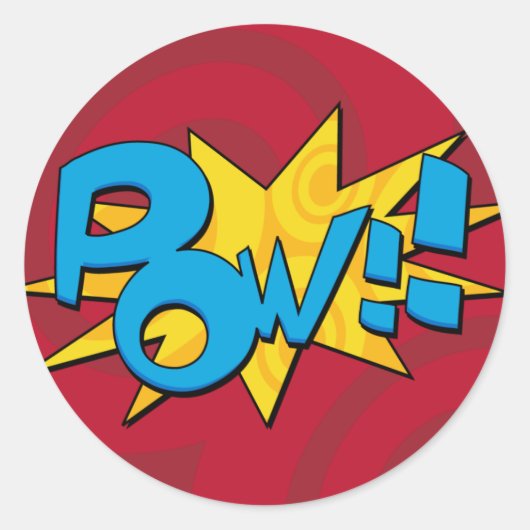 Pow Comic Book Sticker (Voorkant)