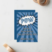 POW Comic Book Valentine’s Day Card Notitiekaartje (Voorkant / Achterkant in situ)