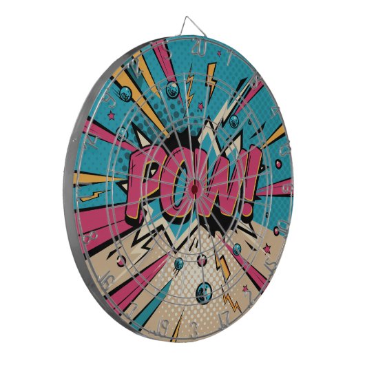 Pow  Comic Dartbord (Voorkant Links)