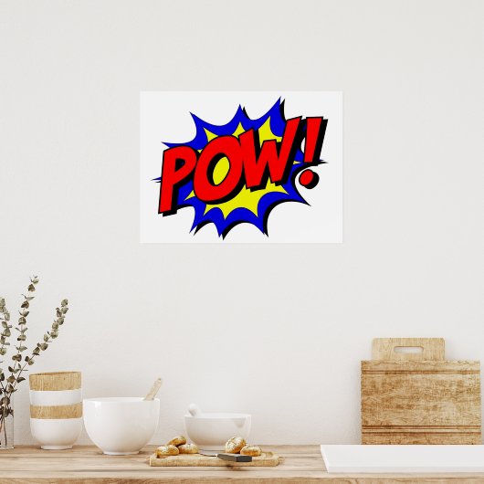 POW Comic Design Poster (Keuken)