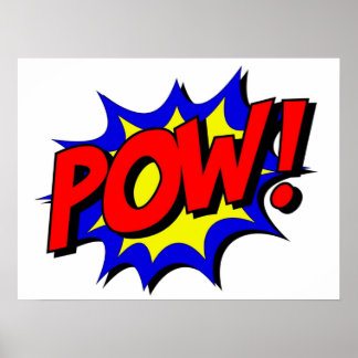 POW Comic Design Poster