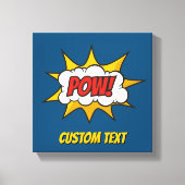 Pow Comic Geluidseffect Canvas Afdruk (Voorkant)