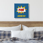 Pow Comic Geluidseffect Canvas Afdruk (Insitu (Slaapkamer))