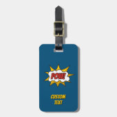 Pow Comic Sound-effect Bagagelabel (Voorkant verticaal)