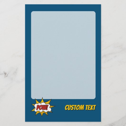 Pow Comic Sound-effect Briefpapier (Voorkant)