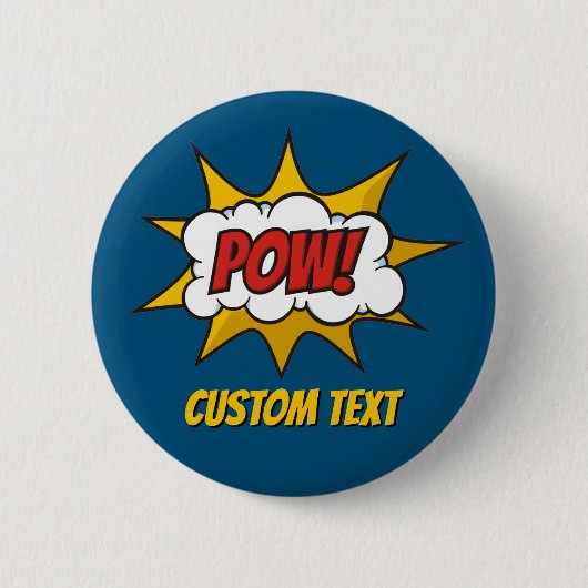 Pow Comic Sound Effect Button (Voorkant)