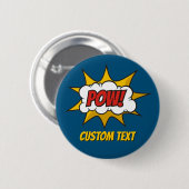 Pow Comic Sound Effect Button (Voorkant /achterkant)