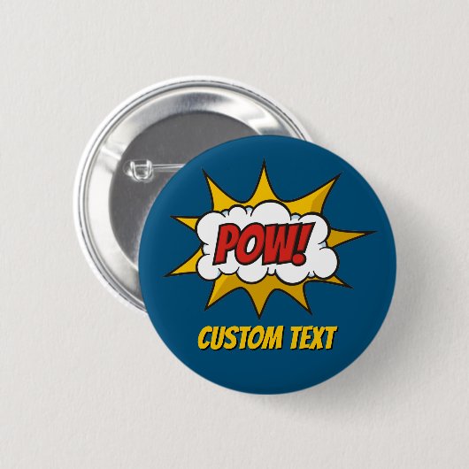 Pow Comic Sound Effect Button (Voorkant /achterkant)