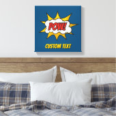 Pow Comic Sound-effect Canvas Afdruk (Insitu (Slaapkamer))