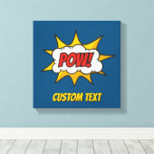 Pow Comic Sound-effect Canvas Afdruk (Insitu (Houten vloer))