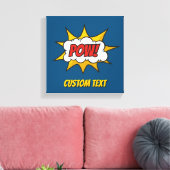 Pow Comic Sound-effect Canvas Afdruk (Insitu (Woonkamer))