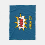 Pow Comic Sound-effect Fleece Deken (Voorkant)
