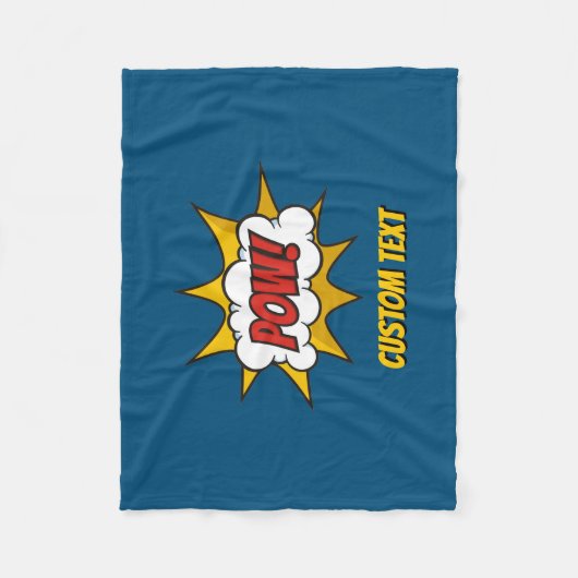 Pow Comic Sound-effect Fleece Deken (Voorkant)