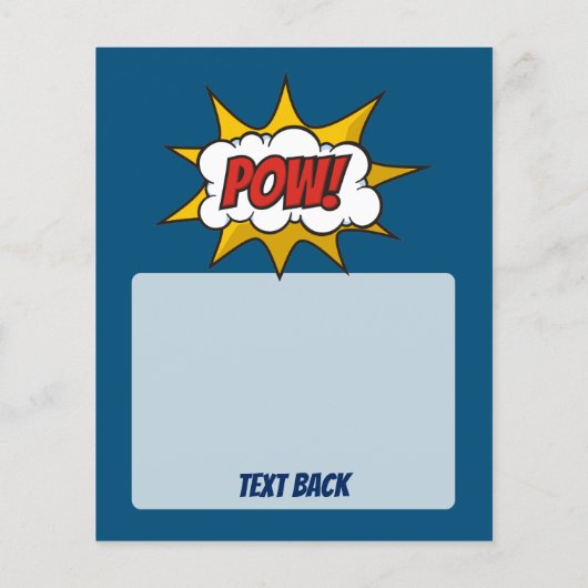Pow Comic Sound-effect Flyer (Achterkant)