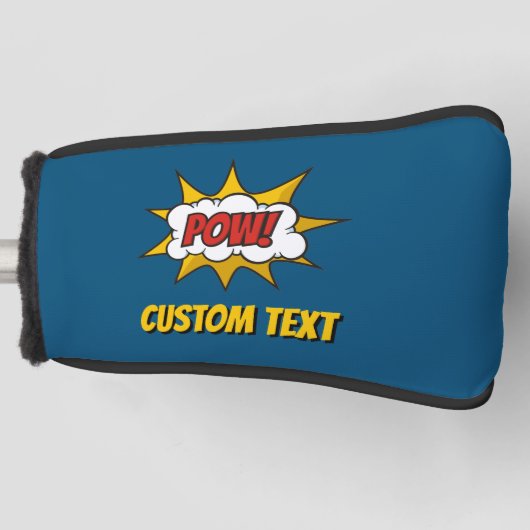 Pow Comic Sound-effect Golfheadcover (Voorkant)