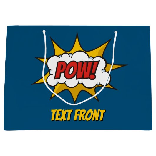 Pow Comic Sound-effect Groot Cadeauzakje (Voorkant)