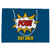 Pow Comic Sound-effect Groot Cadeauzakje (Achterkant)