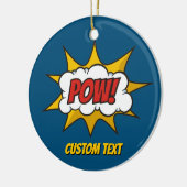 Pow Comic Sound-effect Keramisch Ornament (Links)