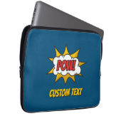 Pow Comic Sound-effect Laptop Sleeve (Voorkant Rechts)